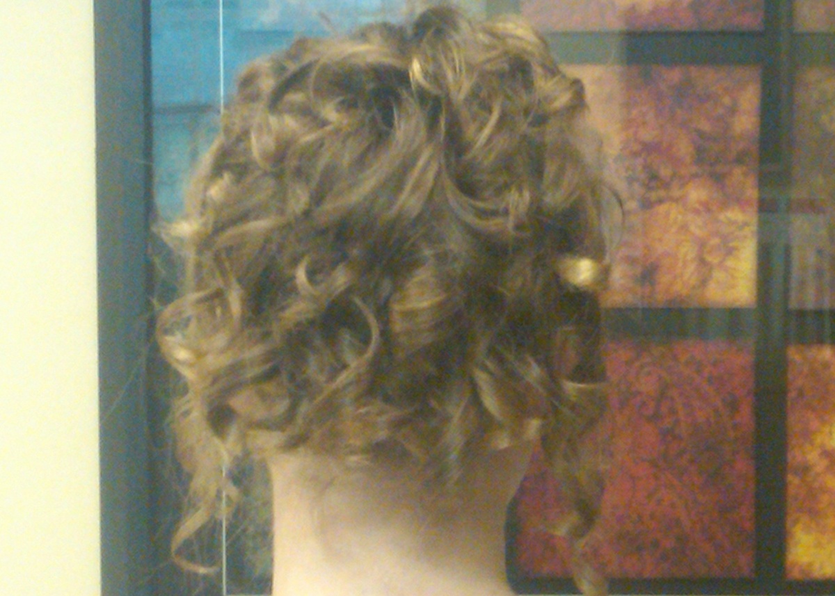 Girl hair up-do for prom